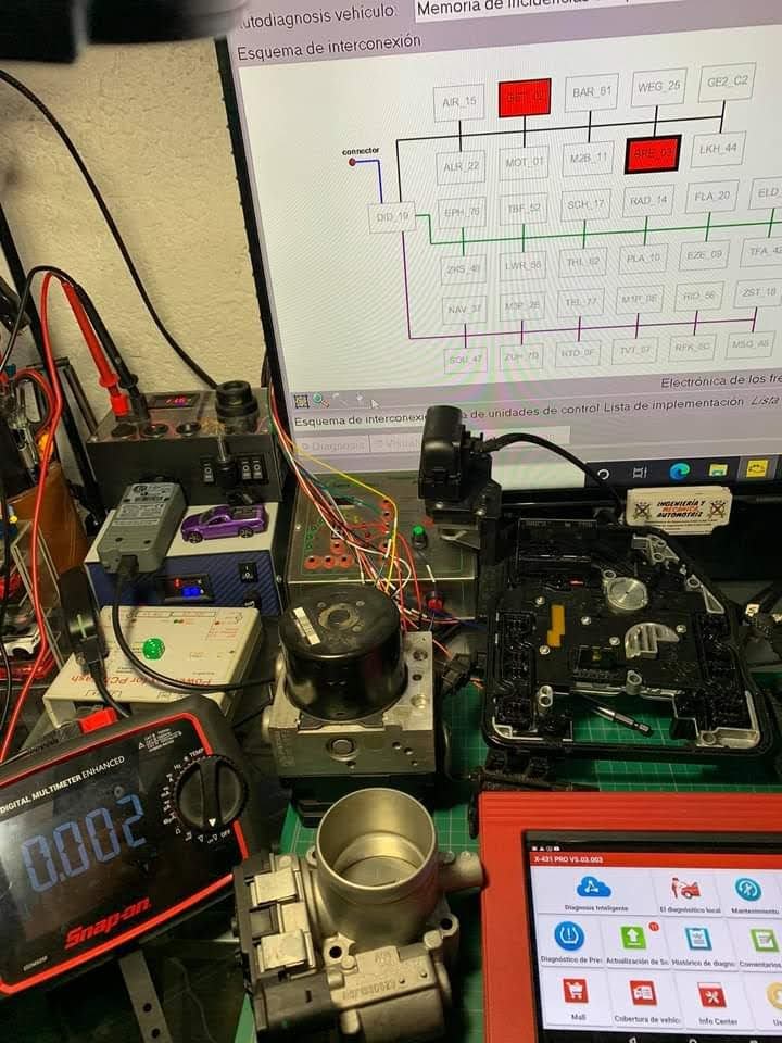 Laboratorio de módulos y electrónica automotriz